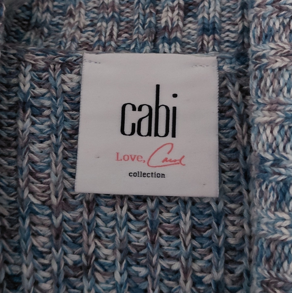 Cabi Love, Carol Collection Blue Long Duster Cardigan Sweater Size Small - Picture 3 of 8